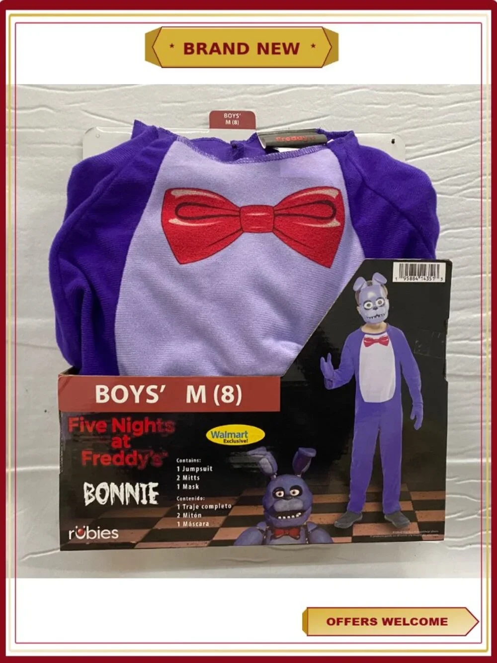 Five Nights at Freddy's Bonnie Costume Kids Size L